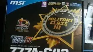 UNBOXING Motherboard MSI Z77A-G43
