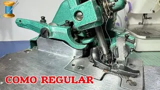 COMO REGULAR O P&Eacute; CALCADOR DA M&Aacute;QUINA DE COSTURA OVERLOQUE CHINESINHA GN1-6D