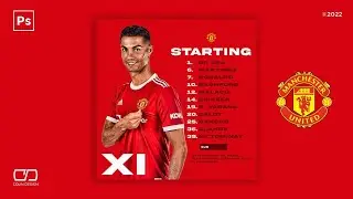 SIMBA VS YANGA & Spain Vs Germany Match poster | Yanga Squad | Manchester LineUp Design in Photoshop