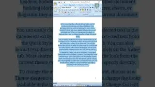 How to Align Center in MS Word | How to center align text in Microsoft Word 