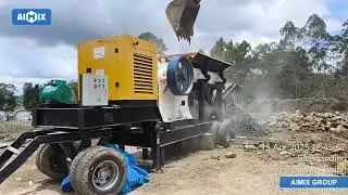 Small Mobile Jaw Crusher in Medan, Indonesia | Used for Road Base Construction