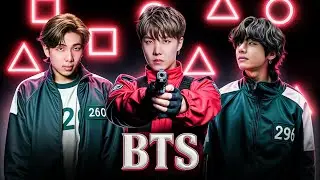 BTS Members Face Squid Game Challenges | Epic AI Crossover
