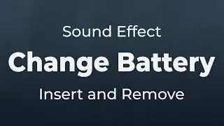 Battery Insert and Remove in a Camera Body Sound Effect | SFX Free for Non-Profit Projects