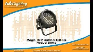 Magic 18 IP Outdoor LED Par Light RGB/WW Product Demo By Acue Lighting