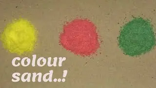 How to make coloured sand at home ? | simple | super easy| diy