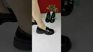 #Loafers women's British style leather shoes #Comfortable and versatile loafers #ladiesshoe