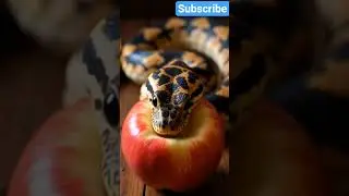 ai video।। snake bites apple।। #animation।। shorts #ytshorts  #viral