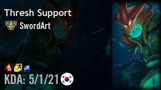 Thresh Support vs Trundle - SwordArt - KR Challenger Patch 6.15