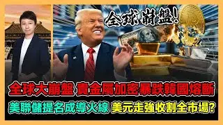 全球大崩盤 貴金屬加密暴跌韓國熔斷 美聯儲提名成導火線 美元走強收割全市場? / 香港青年 小明