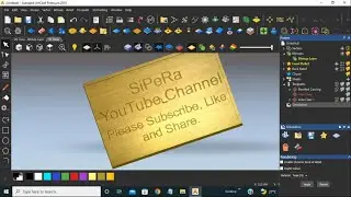 Artcam#21 Bevel Carving for Name Board using V-Bit