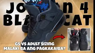 Jordan 4 Black Cat: GS vs Adult Sizing &mdash; Malaki Ba ang Pagkakaiba?