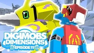 Minecraft Digimobs Dimensions - Эпизод 11 - Дигмон и Фламедрамон! - Мод Digimon SMP