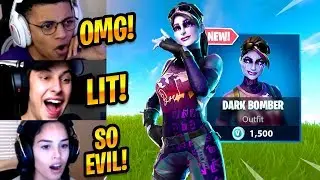 STREAMERS REACT TO NEW DARK BOMBER SKIN - Fortnite Best Moments & Fortnite Funny Moments #174