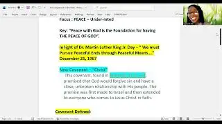 Encouragement In the Faith / Women&rsquo;s Bible Study &ndash;  January 19th, 2026 , MLK Day (Peace)