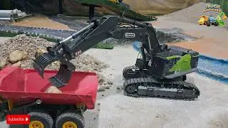 Construction Truck Loading Stone | RC HUINA | RC EXCAVATOR | RC TRUCK