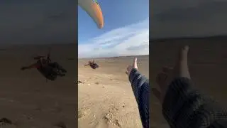 Soaring the sand dunes #paragliding #soaring