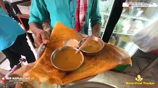 SPECIAL MASALA DOSA | NEW MADRAS CAFE | GEETA COLONY | #DOSA #IDLI | UTPAM #STREET FOOD |