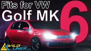 WildLiner Rear Bumper Lip Diffuser Valance Spoiler Set For Volkswagen VW Golf 6 VI MK6 GTI Di150