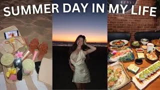 SUMMER DAY IN MY LIFE | sushi, beach, lagree & more!