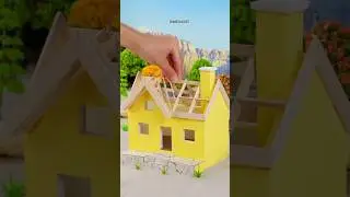 My Journey to Building a Luxury Mini Brick Villa! #shorts