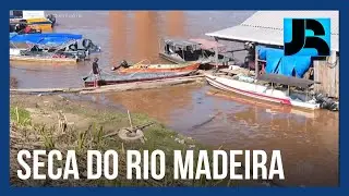 Donos de embarca&ccedil;&otilde;es se preocupam com seca do Rio Madeira em Porto Velho (RO)