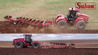 Tractor with double wheels and plough SUKOV ArcoAgro NP On-land 7+2+