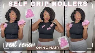 REFRESHING my Blowout on 4C Natural Hair using Self Grip Rollers 💁🏽‍♀️ MY REAL REVIEW 👀