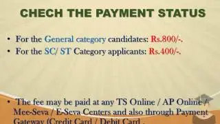 Quick Steps of TS PGECET Online Application Submission -  How to complete TSPGECET Registration?