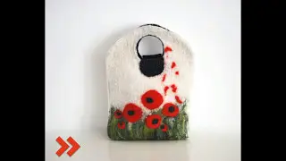 borsa in feltro ad acqua -laboratorio nel Cilento