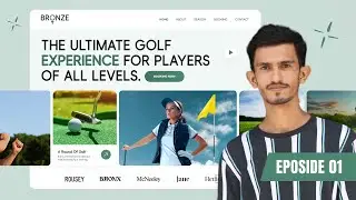 How to Design Golf Header | Eposide 01 | Figma Ui/Ux Design Tutorial