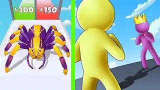 Clash Giant Run 🧌 vs Spider Evolution 🕷️ | Monster Levels & Epic Transformations! 😂🔥