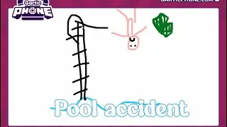 Pool Accident || ⚠️ Naked stickman ⚠️ || #animation #garticphone