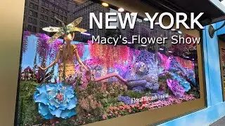 New York - Macy's Flower Show  - USA / 4К