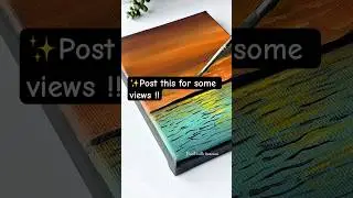 ✨Mini canvas acrylic painting #shorts #shortvideo  #shortsviral #acrylicpainting