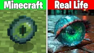 Real Life vs Minecraft | Realistic Minecraft, Water, Lava, Slime, Fire, Villager #573