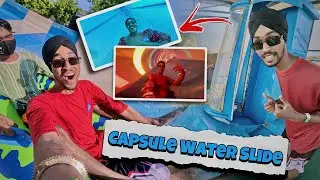 Try India’s Dangerous Slide😱 *Capsule Water Slide*🌊 Water Park M M Fun City Raipur Chhattisgarh😍