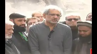 🔴 𝗟𝗶𝘃𝗲: shahid Khaqan Abbasi Media Talk on Gul Plaza Incident