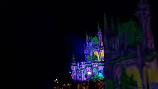 ♡ Cinderella Castle Projection Transformations - 2022 Magic Kingdom 신데렐라♡ #projectionscreen #3dshow