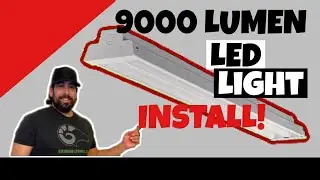 Custom Install of a 9,000 LUMEN LED Garage/Shop Light #garagelighting #led
