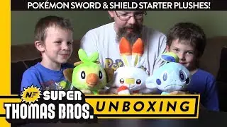 Unboxing Pok&eacute;mon Sword & Shield Starter Plushes! &ndash; Super Thomas Bros.