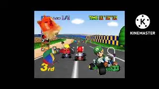 mario kart con cheems capitulo 1 pista de careras en el reyno chanpi&ntilde;on