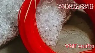 👜👜👜#Soft glass wire#Amla beads# VMT crafts phone number #7406255310 #trending model 