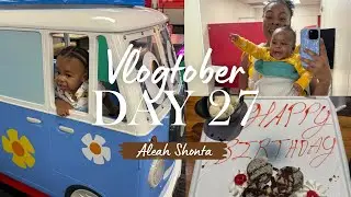 Vlogtober Day 27 | Asher&rsquo;s 2nd Birthday 🎉 Index Card Challenge + Chuck E. Cheese Fun & Cookies! 