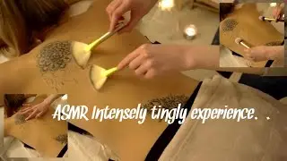 ASMR Intensely tingly treatment with makeup brushes | Finger tracing & gentle massage (soft spoken)