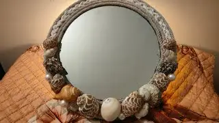 Best out of Waste! Beautiful Mirror decor with sea shells 🐚 #diy #art #youtube #shorts #video #craft