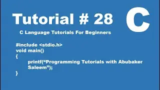Practice programs of 1-D array in C programming. Array manipulation in C programming | Tutorial # 28