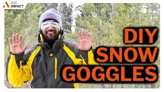 DIY Snow Goggle | How to avoid Snow Blindness | Winter Survival