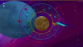 Galaxy in a Colorful Dream - Space Polyrhythm Harmonies  Pendulum Wave 3D #polyrhythm #pendulum