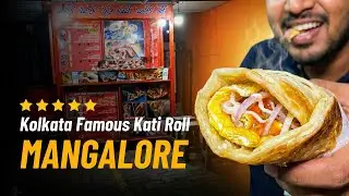 Kolkata Famous Kati Roll 🌯 Mangalore | Trying Ballalbagh’s Street Food | Post-Office Food Run