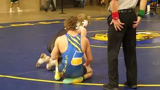 Cons. Round of 8 - Logan Hiller of Edwardsville [R] v Landon Johnson of Johnsburg [G] (132)